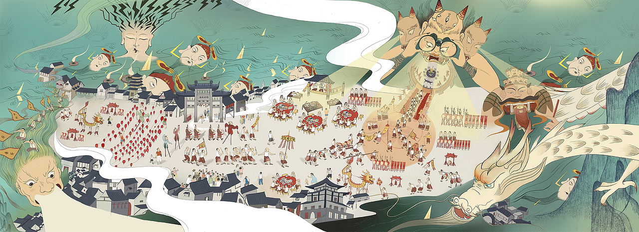 《庆庆祭》毕业设计（图ZMTM4NzcyMzI0） - 艺术插画 - 站酷设计师pppouch原创素材 - 站酷ZCOOL