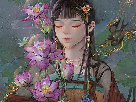 关于花儿与少男少女的图（八）