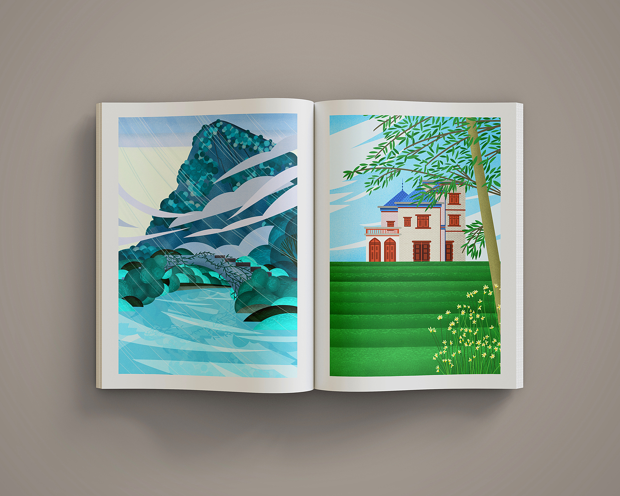 风景图 | 节日与节气（图ZMjY2MDgxOTQ4） - 商业插画 - 站酷设计师aaaamieya原创素材 - 站酷ZCOOL