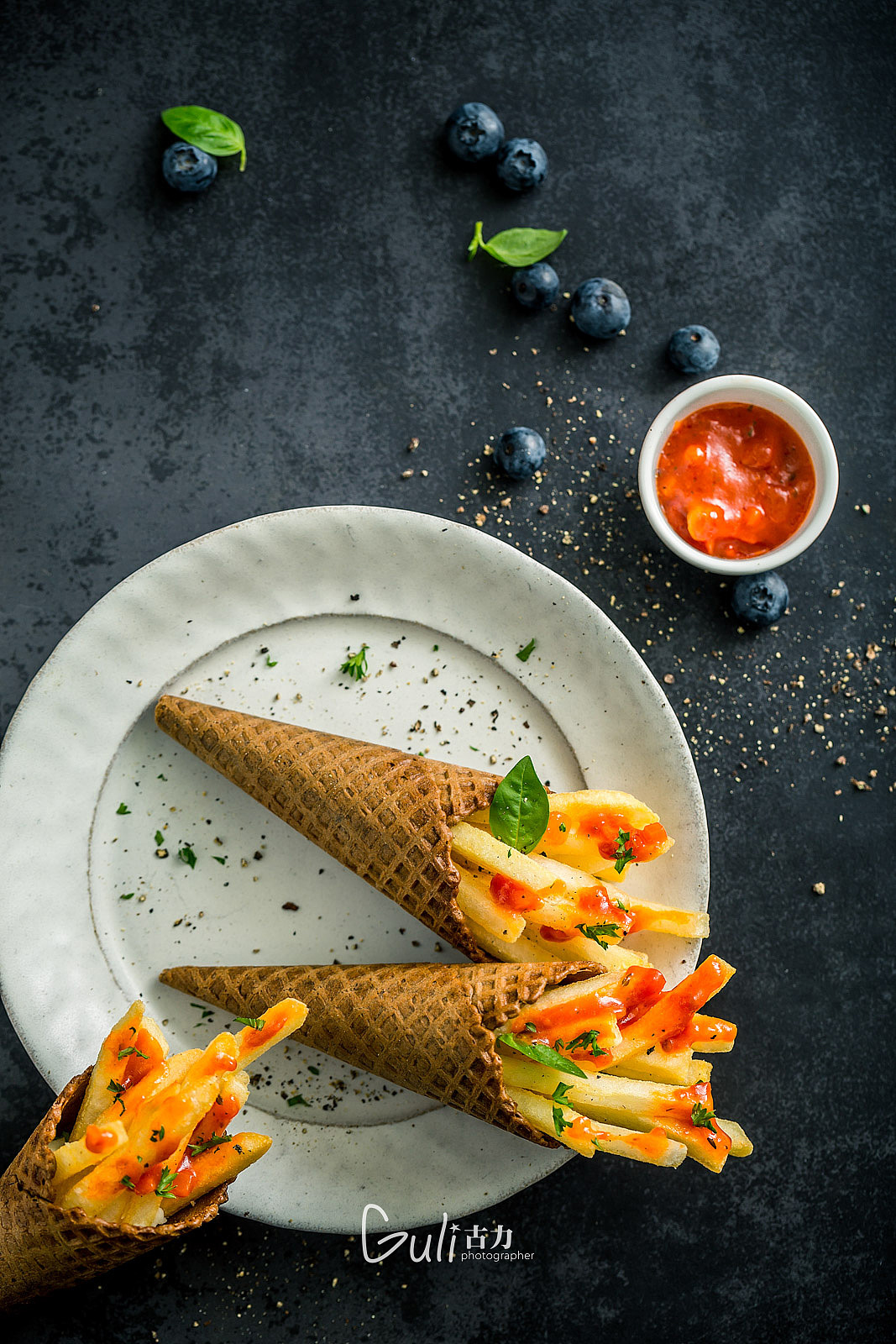 冰激淋造型的创意菜品拍摄（图ZMjcwMTYzNTc2） - 美食摄影 - 站酷设计师摄影师古力原创素材 - 站酷ZCOOL