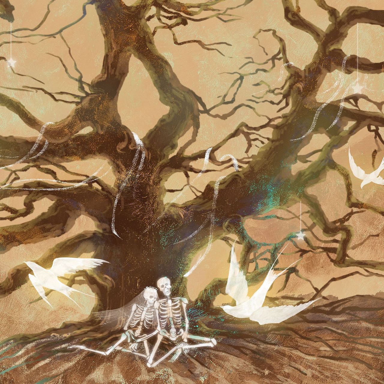 日月与卿‖古风场景插画