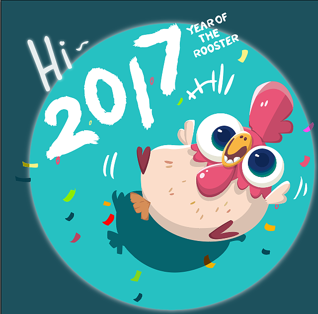 嗨鸡年 - Hi 2017（图ZNjkyNDMzOTY=） - 品牌 - 站酷设计师DarrenXu柯基原创素材 - 站酷ZCOOL