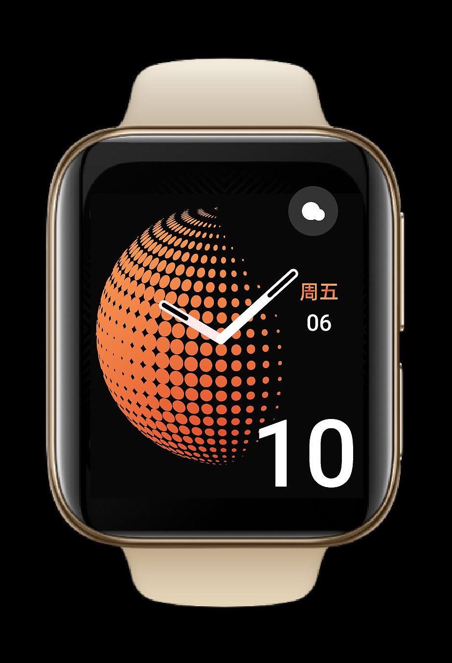 波普风格旋转地球oppo watch表盘