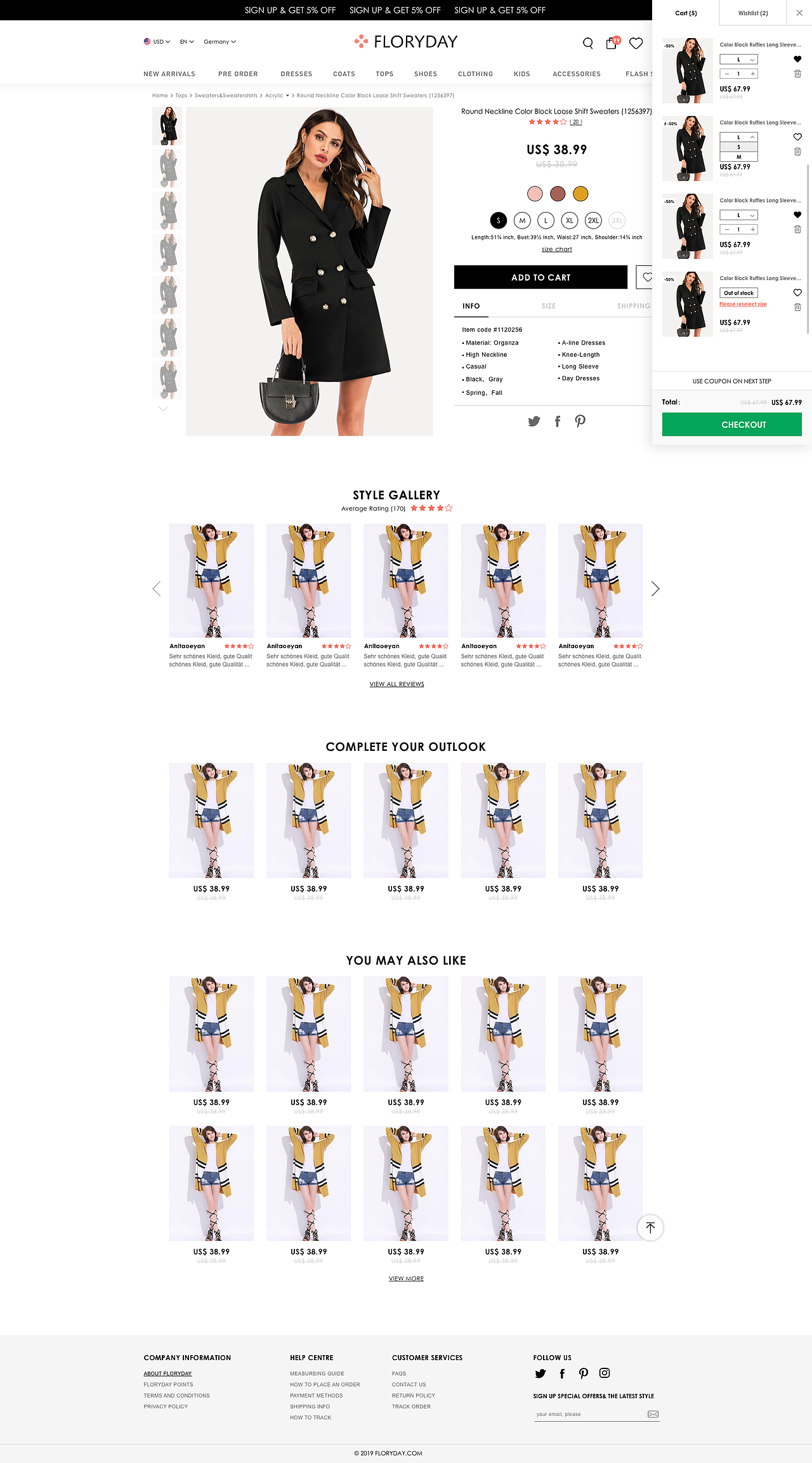 Web 详情页,cart页改版