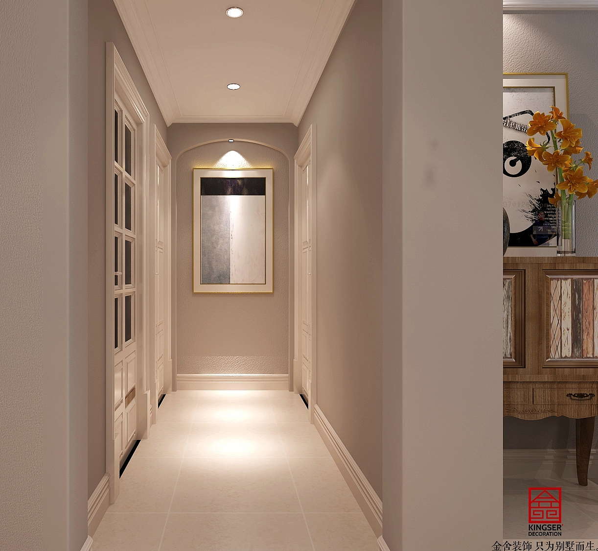 【保利花园】-139㎡三室两厅-简约美式（图ZNjYzMTM1NTY=） - 家装设计 - 站酷设计师金舍壹壹原创素材 - 站酷ZCOOL