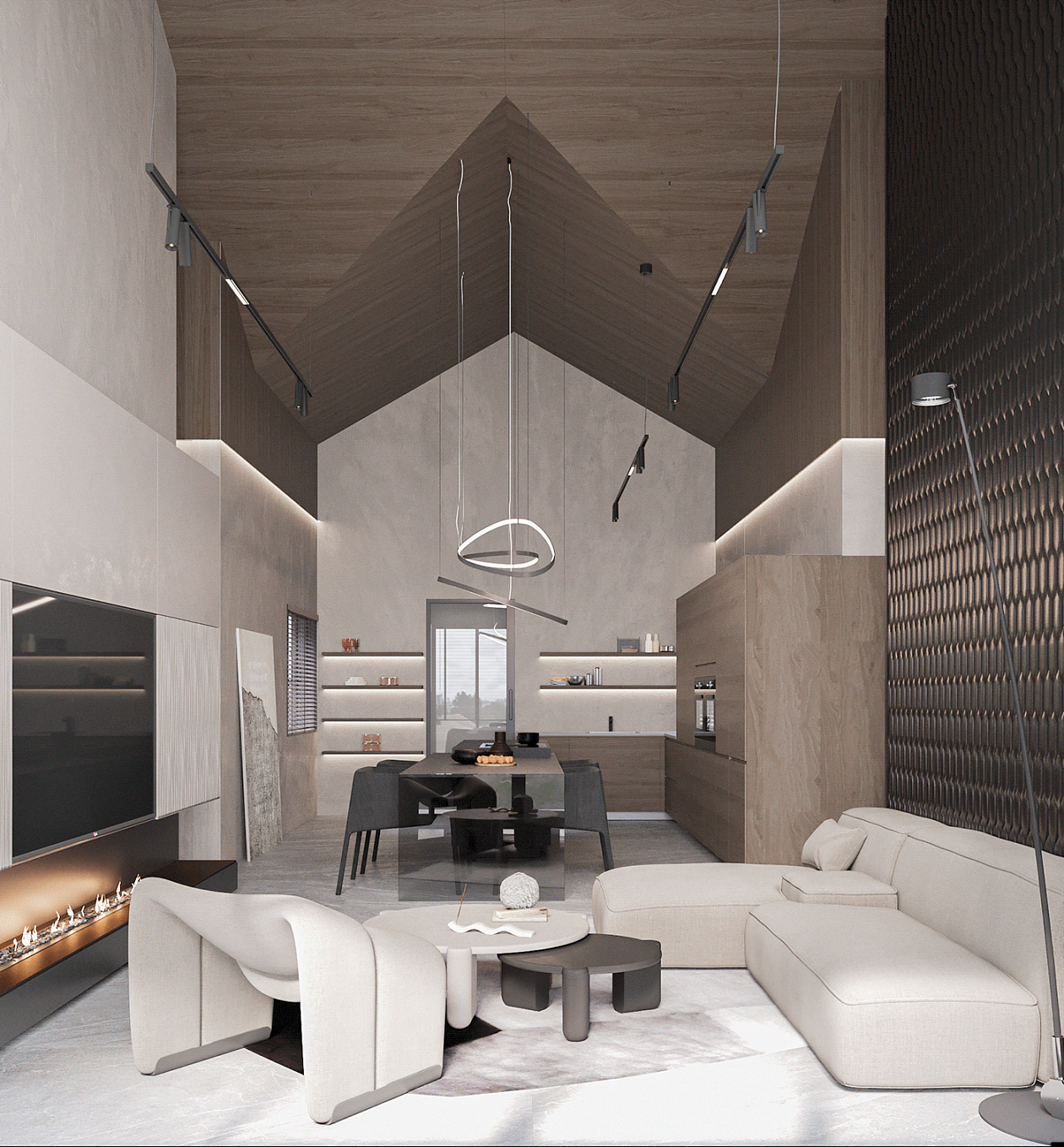 极致挑高空间的简约设计（图ZMjU5Njg5NjUy） - 家装设计 - 站酷设计师洪丹丹123and原创素材 - 站酷ZCOOL