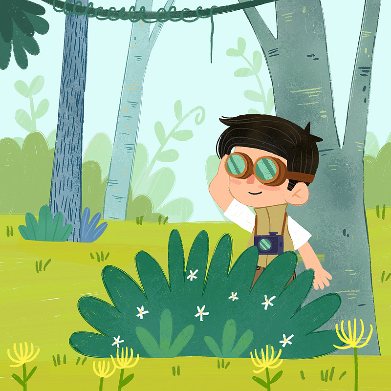 THE FOREST（图ZMTM2NDgzOTky） - 儿童插画 - 站酷设计师黄阿四Asi原创素材 - 站酷ZCOOL