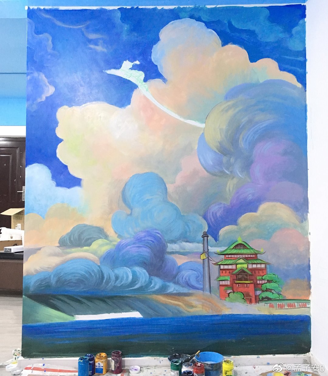 千与千寻宣传海报（图ZMTk2NDcyNTE2） - 绘画 - 站酷设计师孟子安原创素材 - 站酷ZCOOL