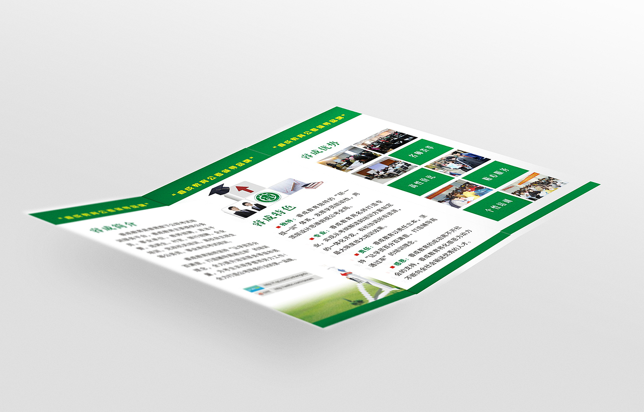 招教机构三折页