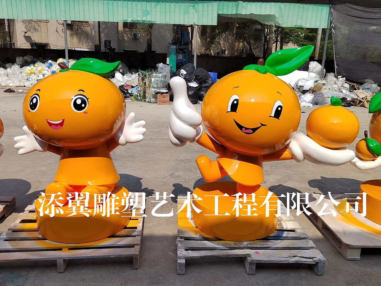 农业旅游观光玻璃钢橘子公仔雕塑一起带动乡村全面振兴