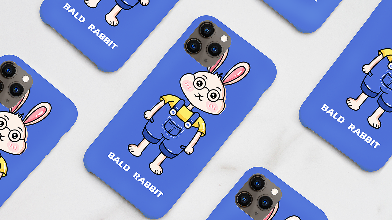 个人IP形象设计 — 秃头兔（图ZMjAyNDY5OTc2） - 主题/皮肤 - 站酷设计师鹤凡原创素材 - 站酷ZCOOL