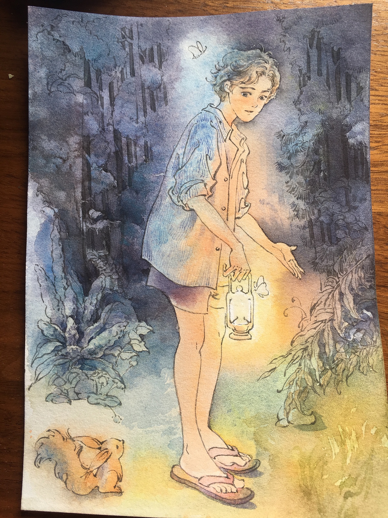 森林里的小确幸和一张月亮湖（图ZMjc2MDc1ODA0） - 艺术插画 - 站酷设计师emmiliu原创素材 - 站酷ZCOOL