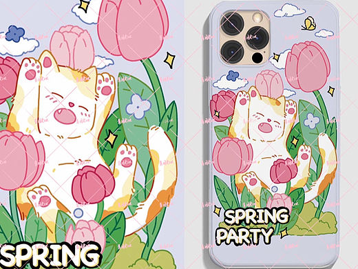 手机壳插画设计（个人主页-ZNjQ5ODMwNjA=） - 商业插画 - 站酷设计师青团卖两块原创素材 - 站酷ZCOOL