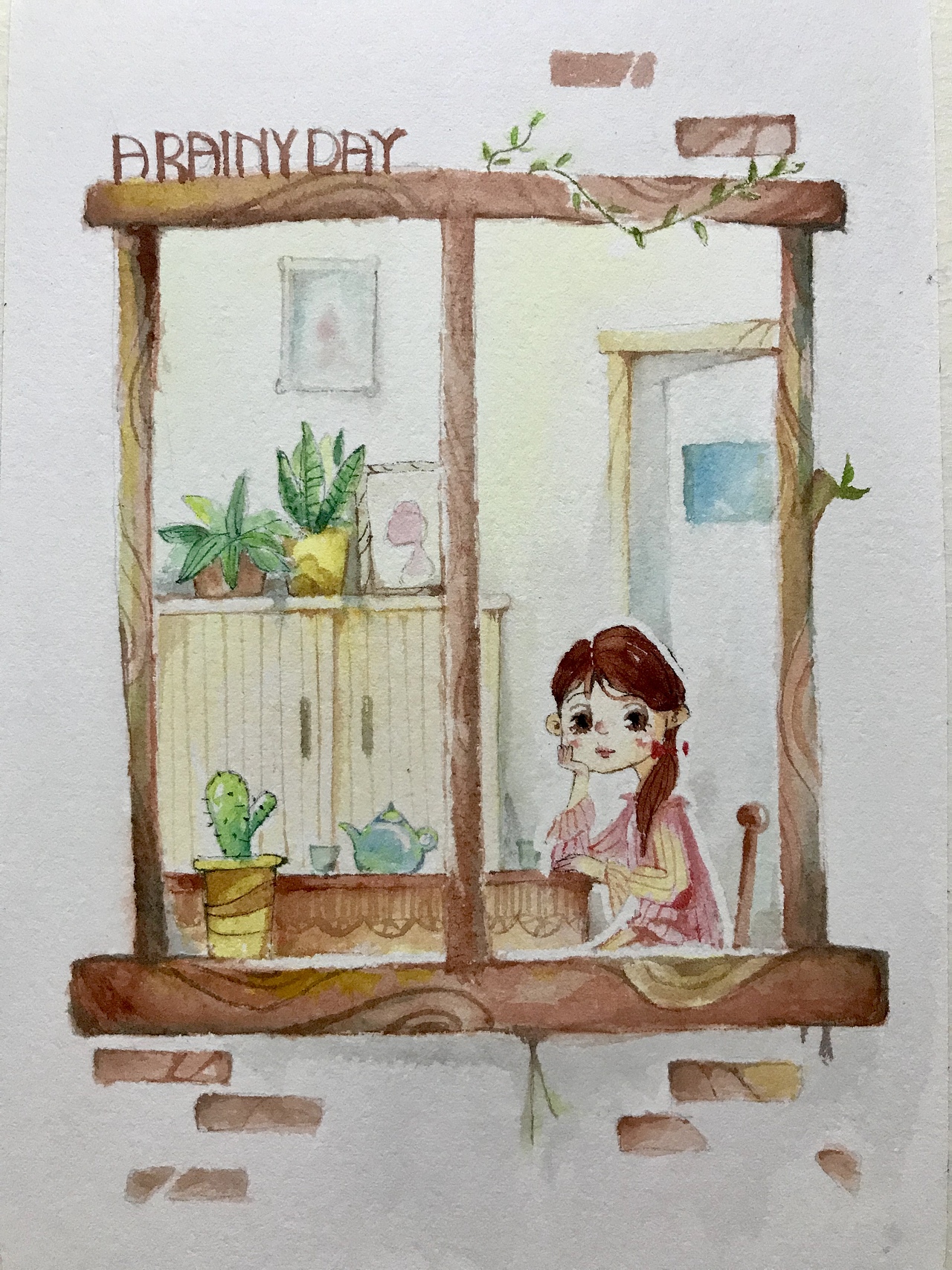 窗外（图ZOTI5MjQ0MjQ=） - 儿童插画 - 站酷设计师朱朱的小花园原创素材 - 站酷ZCOOL