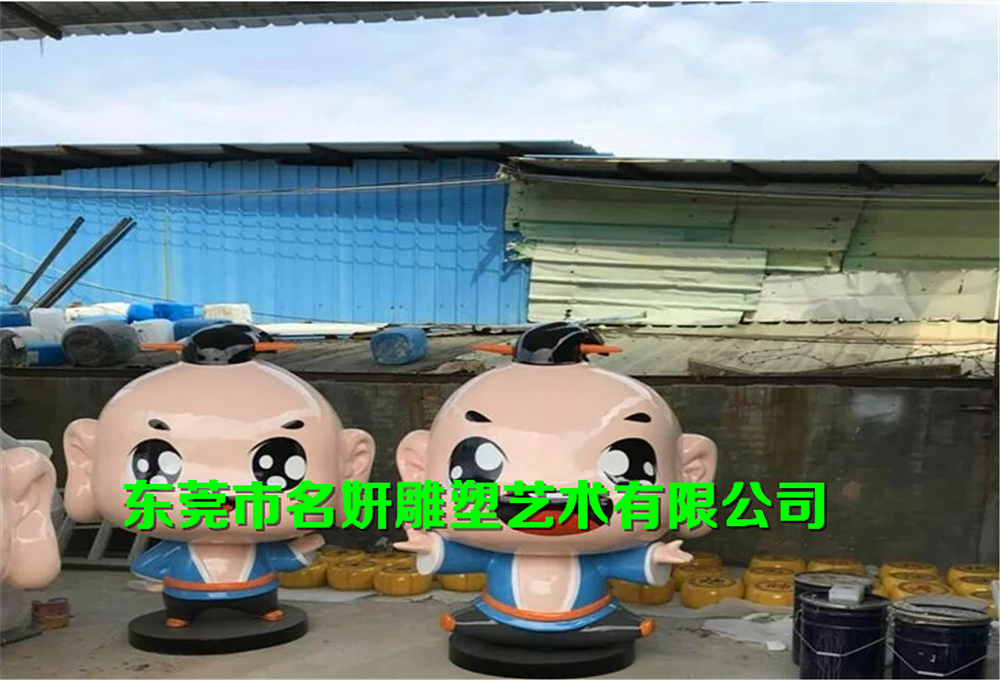 有妖气故事漫画玻璃钢一禅小和尚卡通人物雕塑