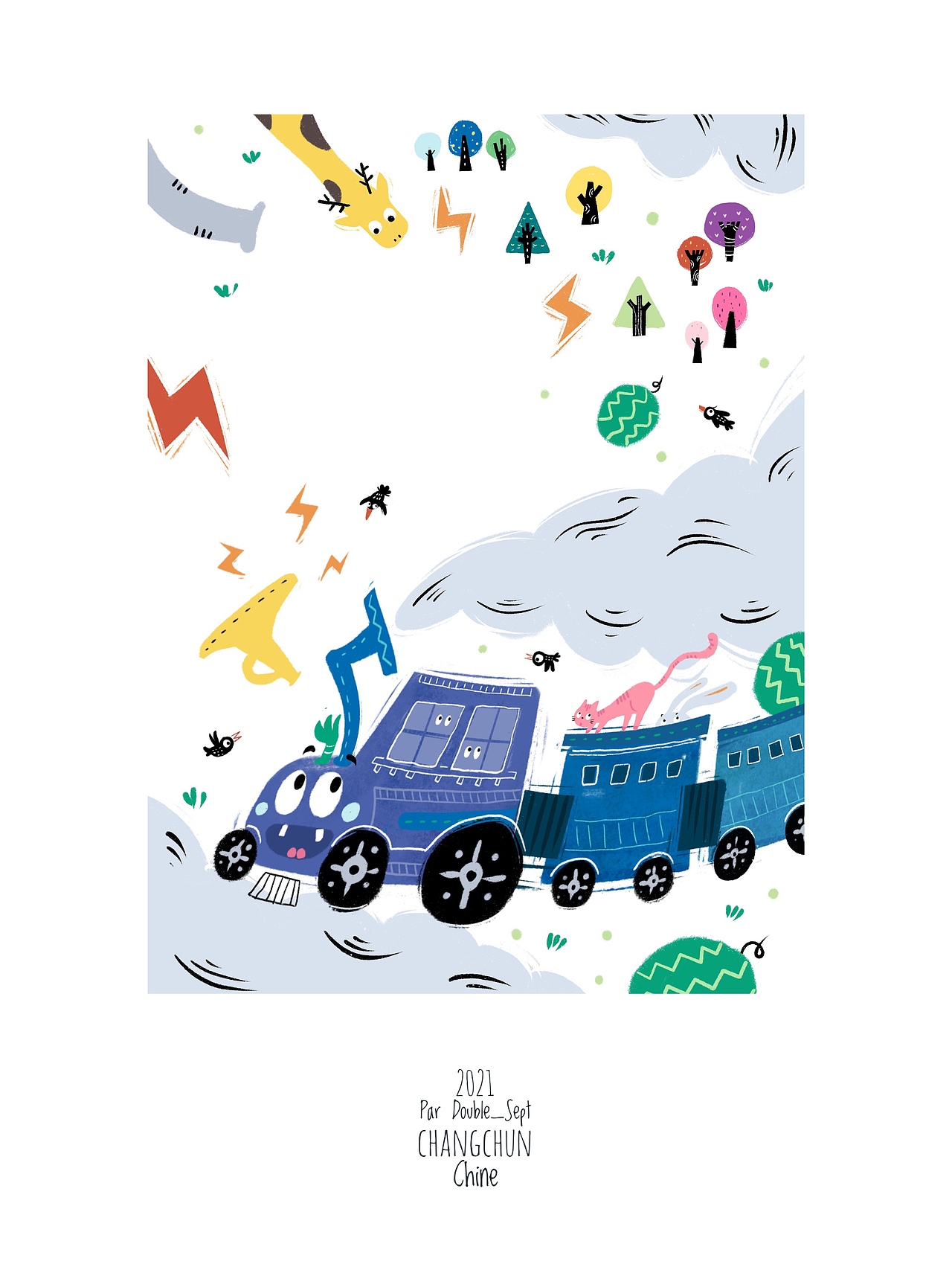 2021儿童插图板绘案例汇总