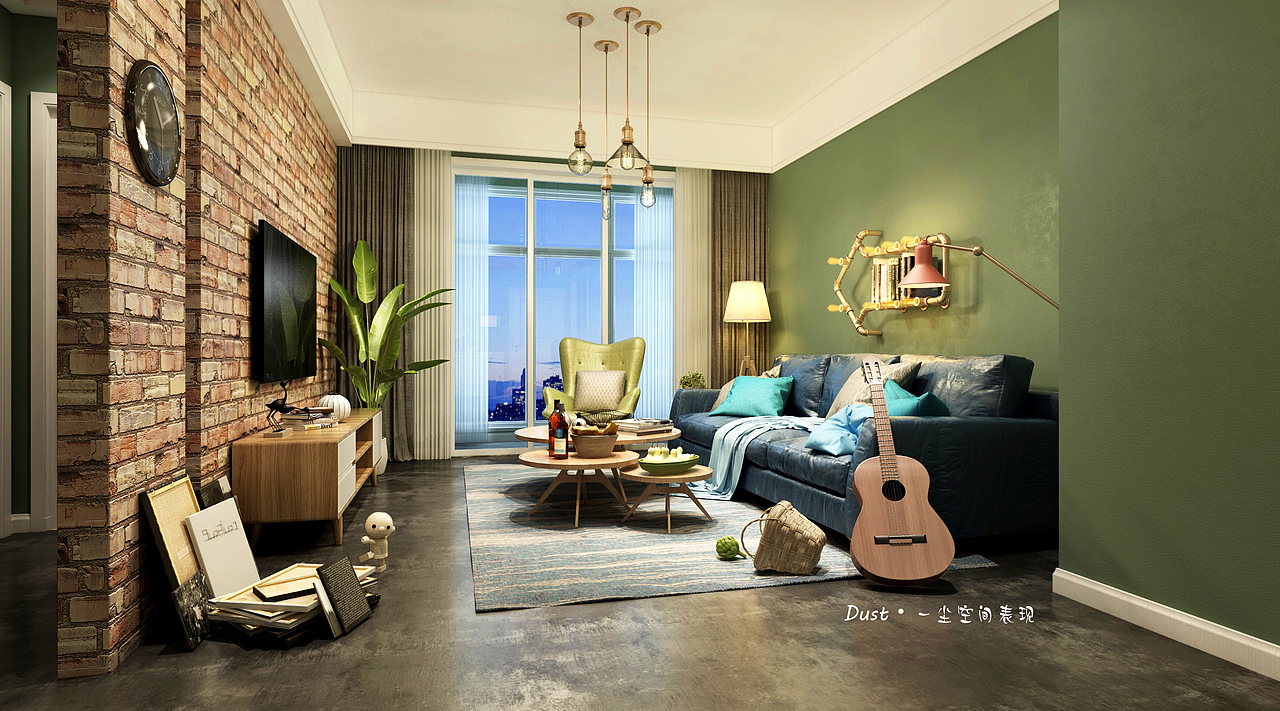 大概算一个不够写实的北欧空间（图ZMTA3MDgwMDQ4） - 家装设计 - 站酷设计师尘埃dust原创素材 - 站酷ZCOOL