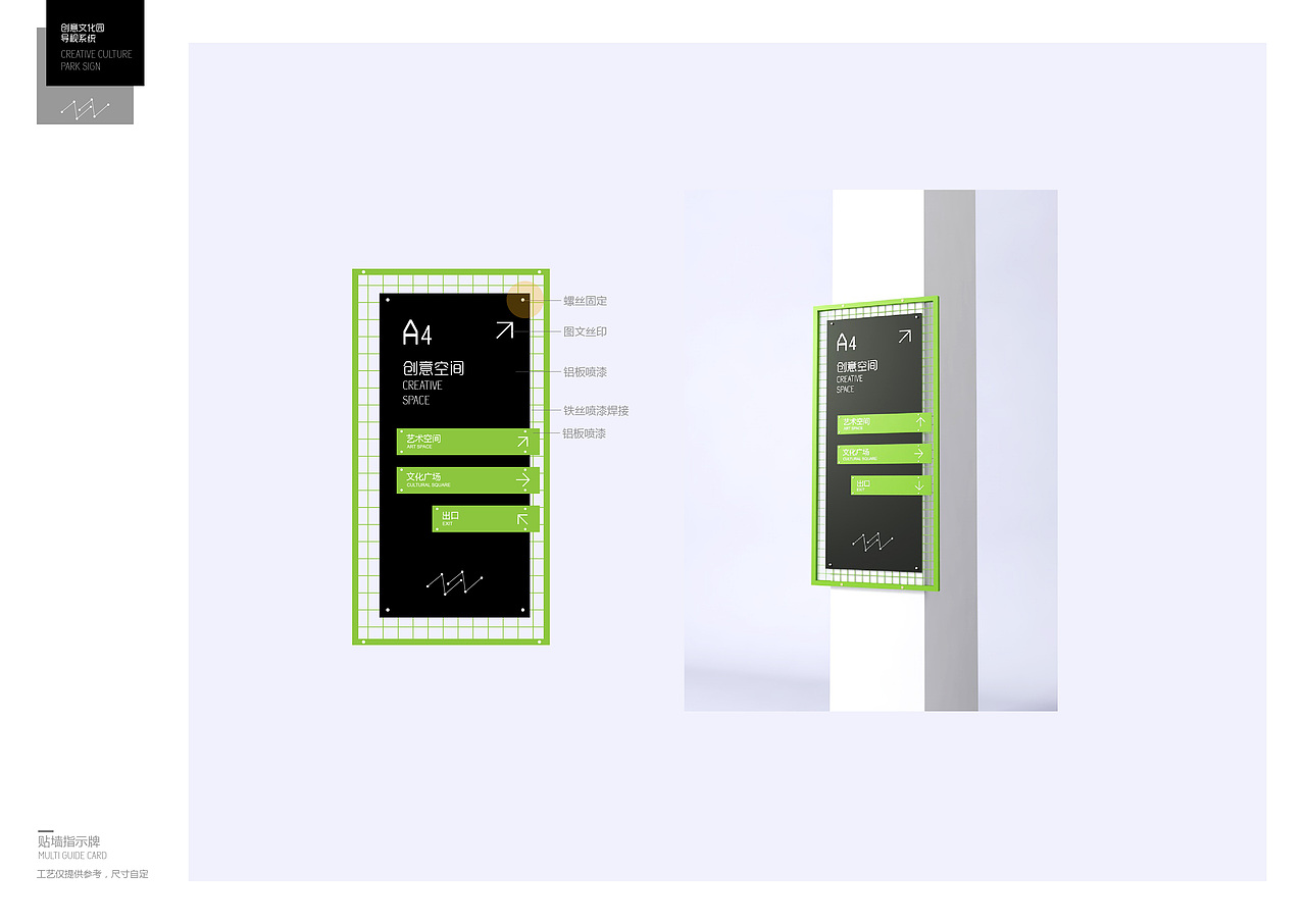 绿色风格创意文化园导视系统设计方案
