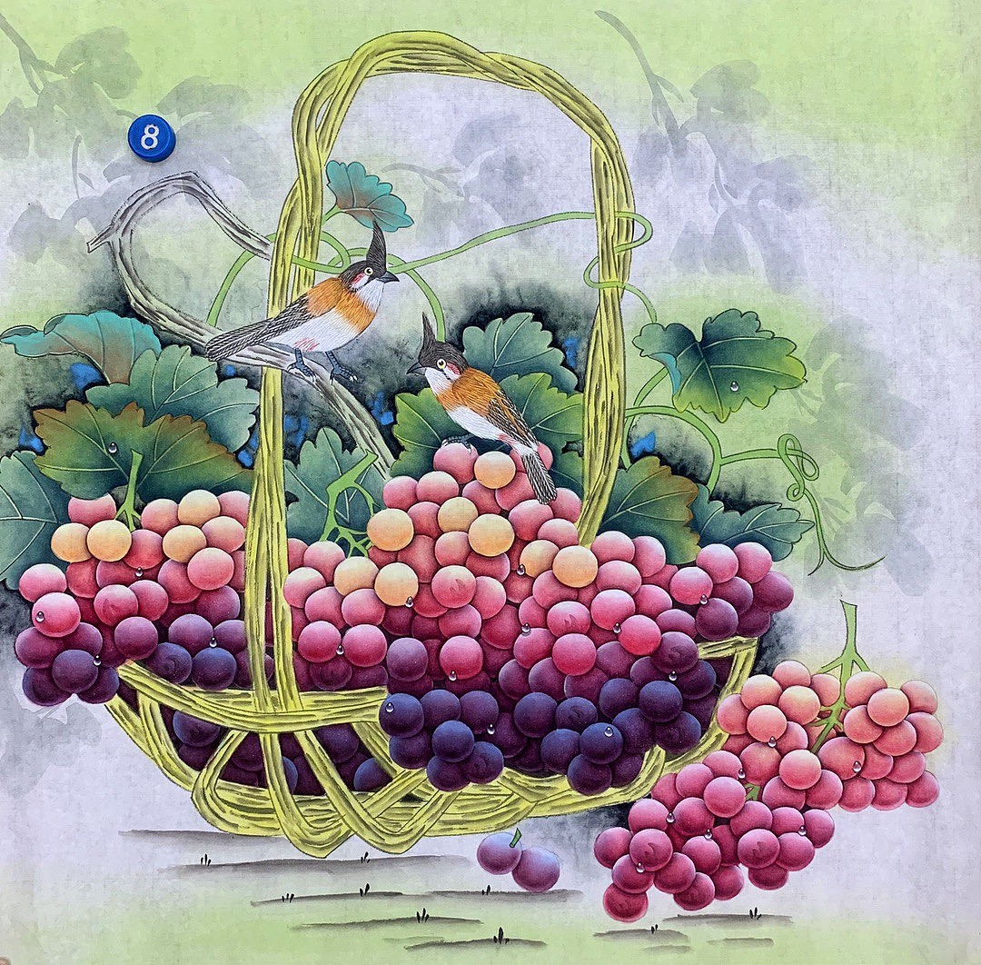 手绘葡萄（图ZMjkwMTU4NzAw） - 其他手工艺 - 站酷设计师搬个砖多好原创素材 - 站酷ZCOOL