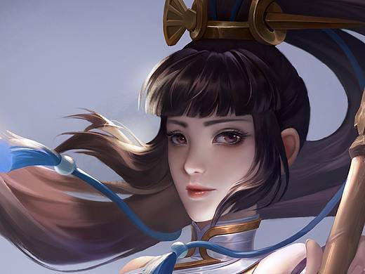 婉儿半身像练习