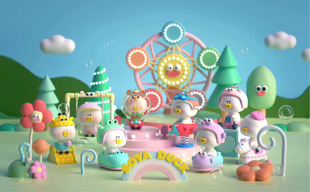 《逗酱萌鸭》 儿童乐园盲盒