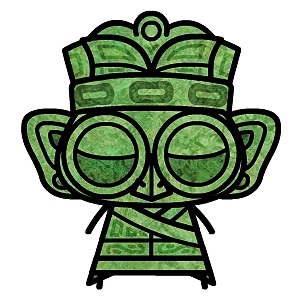 原创大眼鼓x三星堆文物