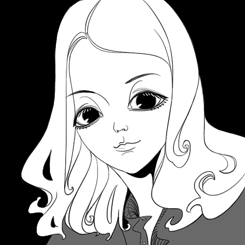 很久以前画的比较满意的情侣头像