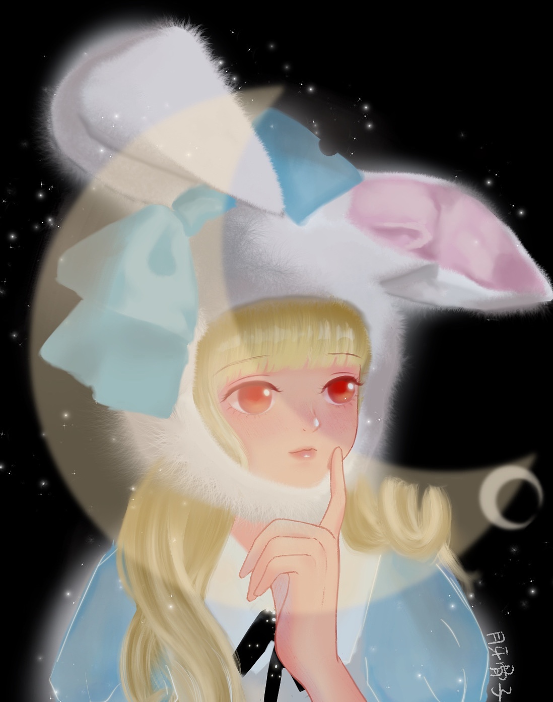 黑暗的兔子-插画练习