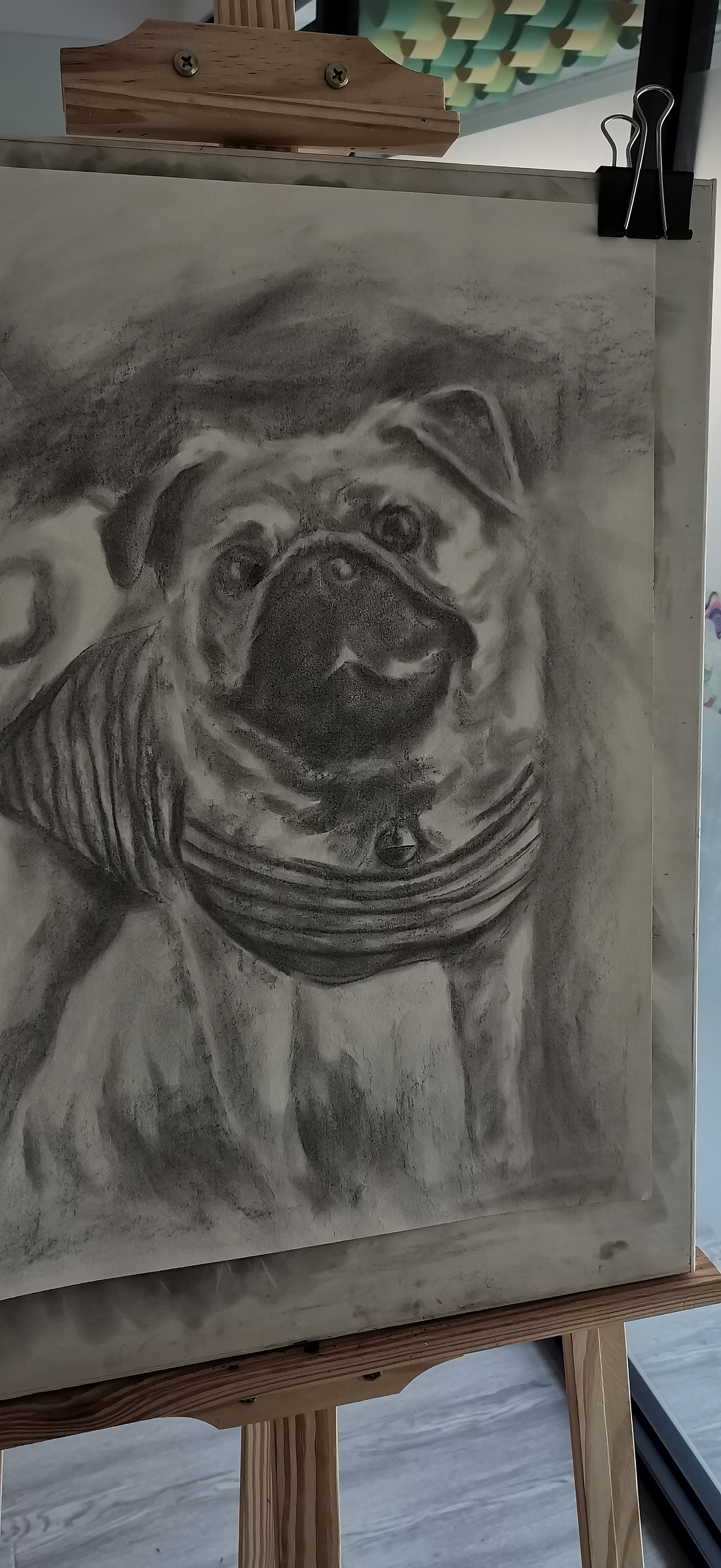 画渣小鬼素描炭铅