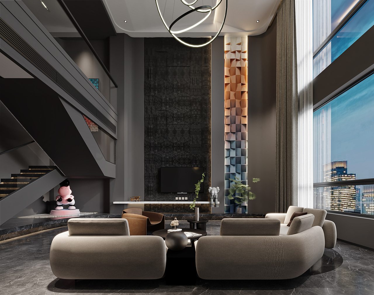 现代别墅（图ZMjY0MjQzOTcy） - 家装设计 - 站酷设计师1992效果图李倩倩原创素材 - 站酷ZCOOL