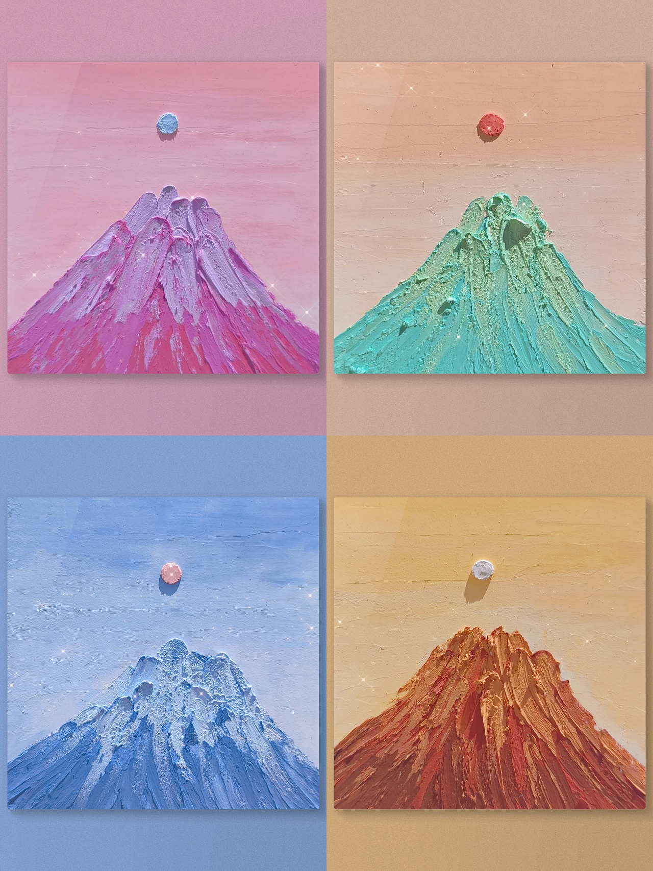 油画棒原创小山丘