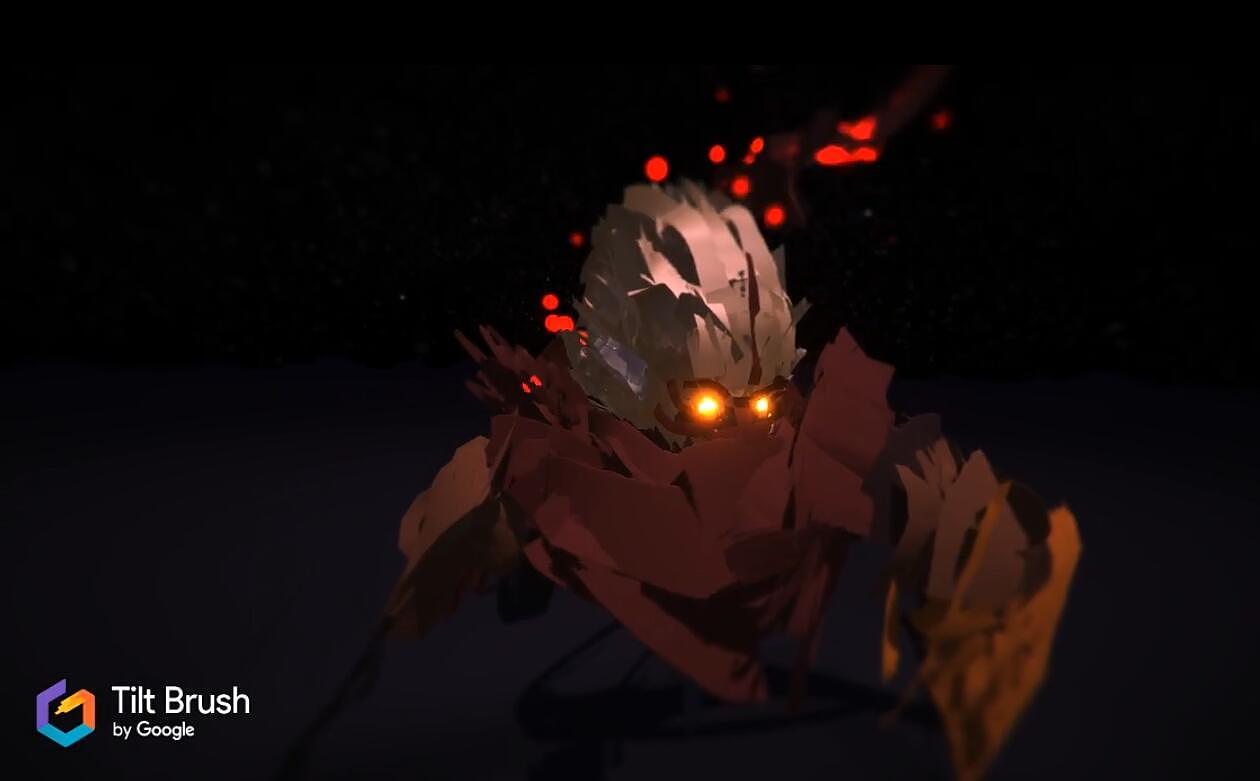 VR入手 TiltBrush初体验之大圣白龙（图ZOTQzMTU4Mjg=） - 人物/生物 - 站酷设计师DENGANG原创素材 - 站酷ZCOOL