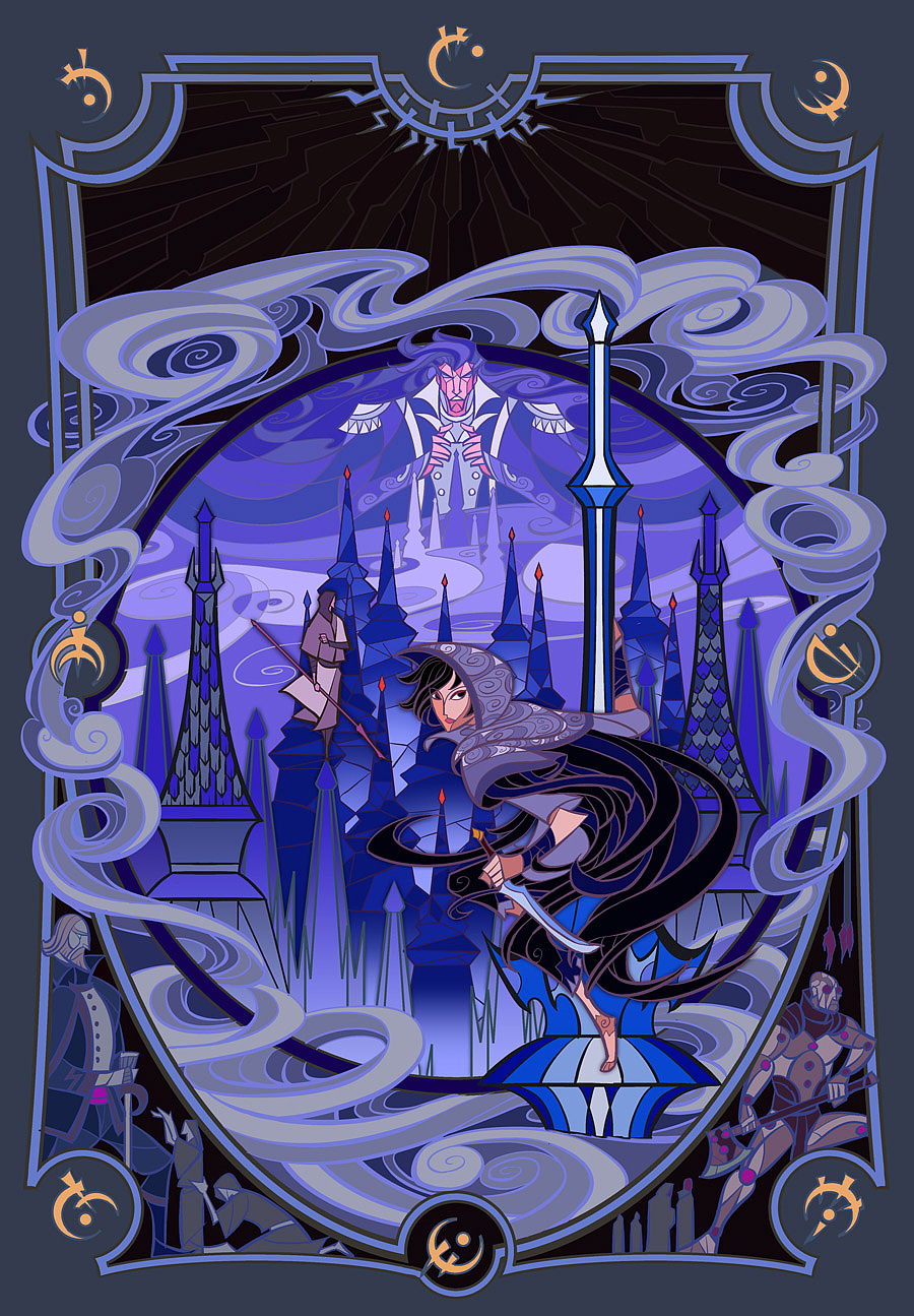中文版《迷雾之子》小说系列封面插画设计(图ZNTIyNTg4Mjg=) - 商业插画 - 站酷设计师breathing2004原创素材 - 站酷ZCOOL