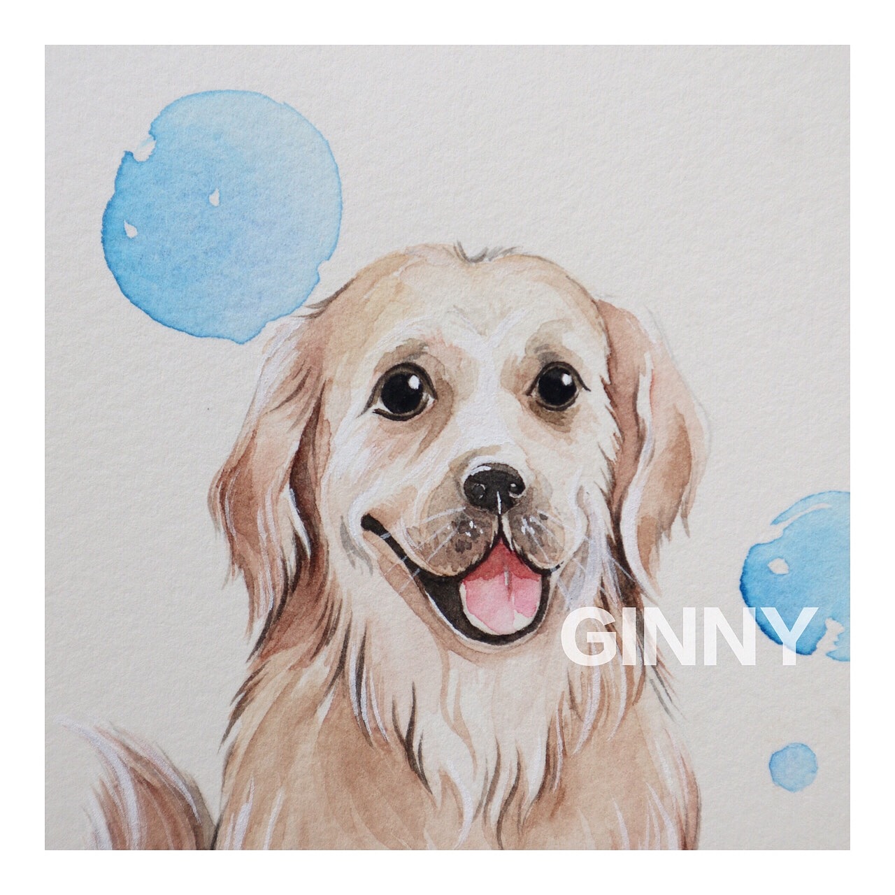 水彩手绘小卡片