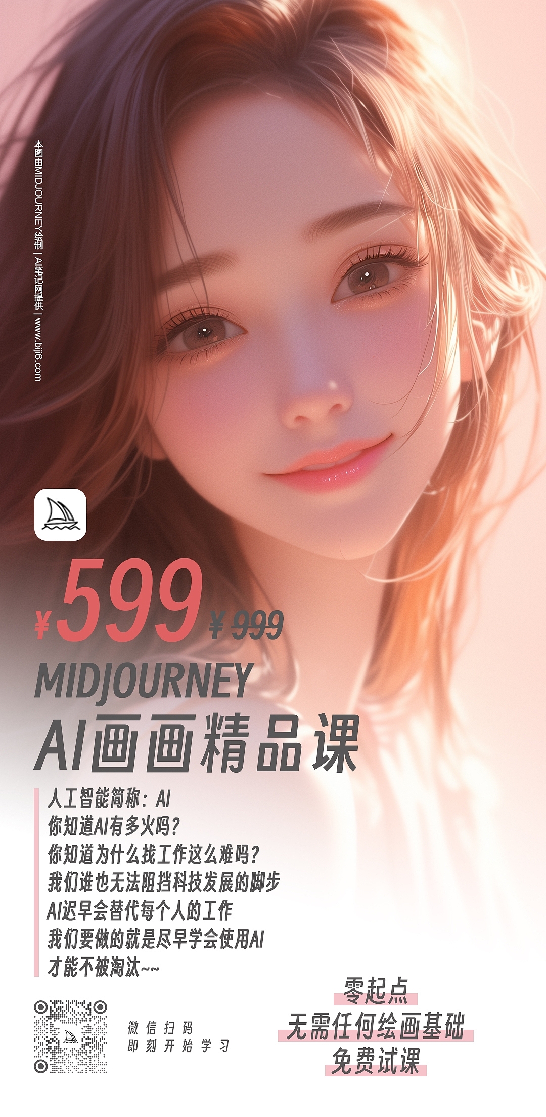 AI绘画课海报