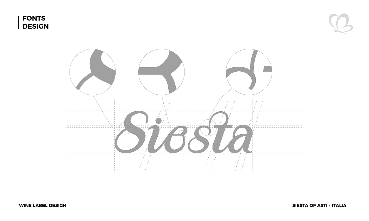 陈时×Siesta 意大利ASTI葡萄酒 酒标设计