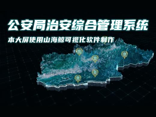 公安局治安综合管理系统~数据可视化大屏