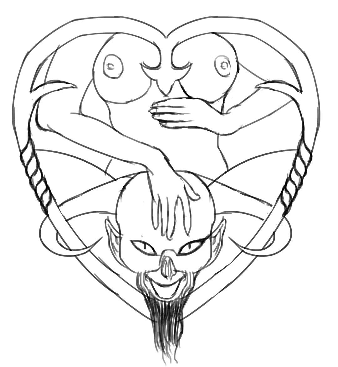 速写练习|插画|插画习作|哎呀我的妈妈呀 - 临摹