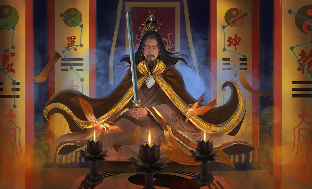 七星祈福諸葛亮（圖ZMjk3NDU0NDA0） - 藝術插畫 - 站酷設計師盡力的小喆原創(chuàng)素材 - 站酷ZCOOL