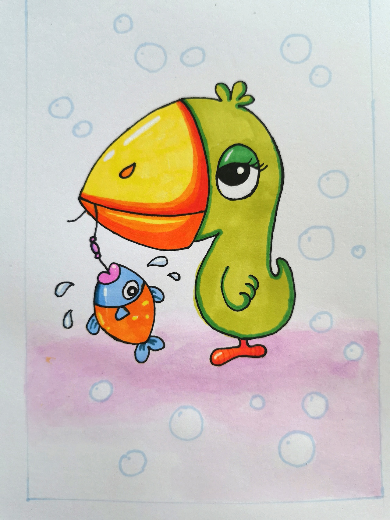 马克笔画（图ZMjIwNDA3Nzc2） - 儿童插画 - 站酷设计师湖说原创素材 - 站酷ZCOOL