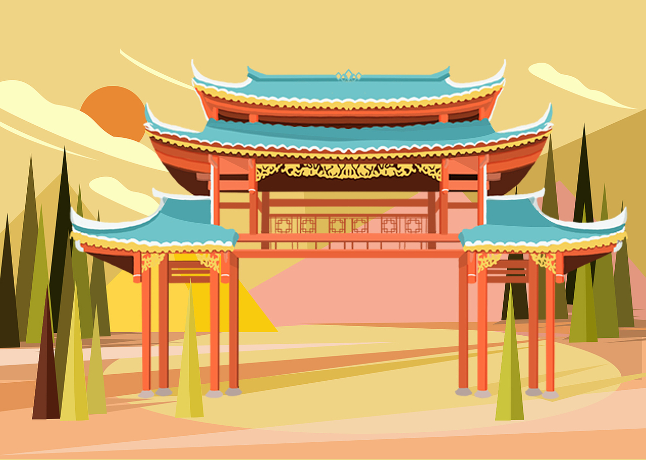 西江千户苗寨系列插画二