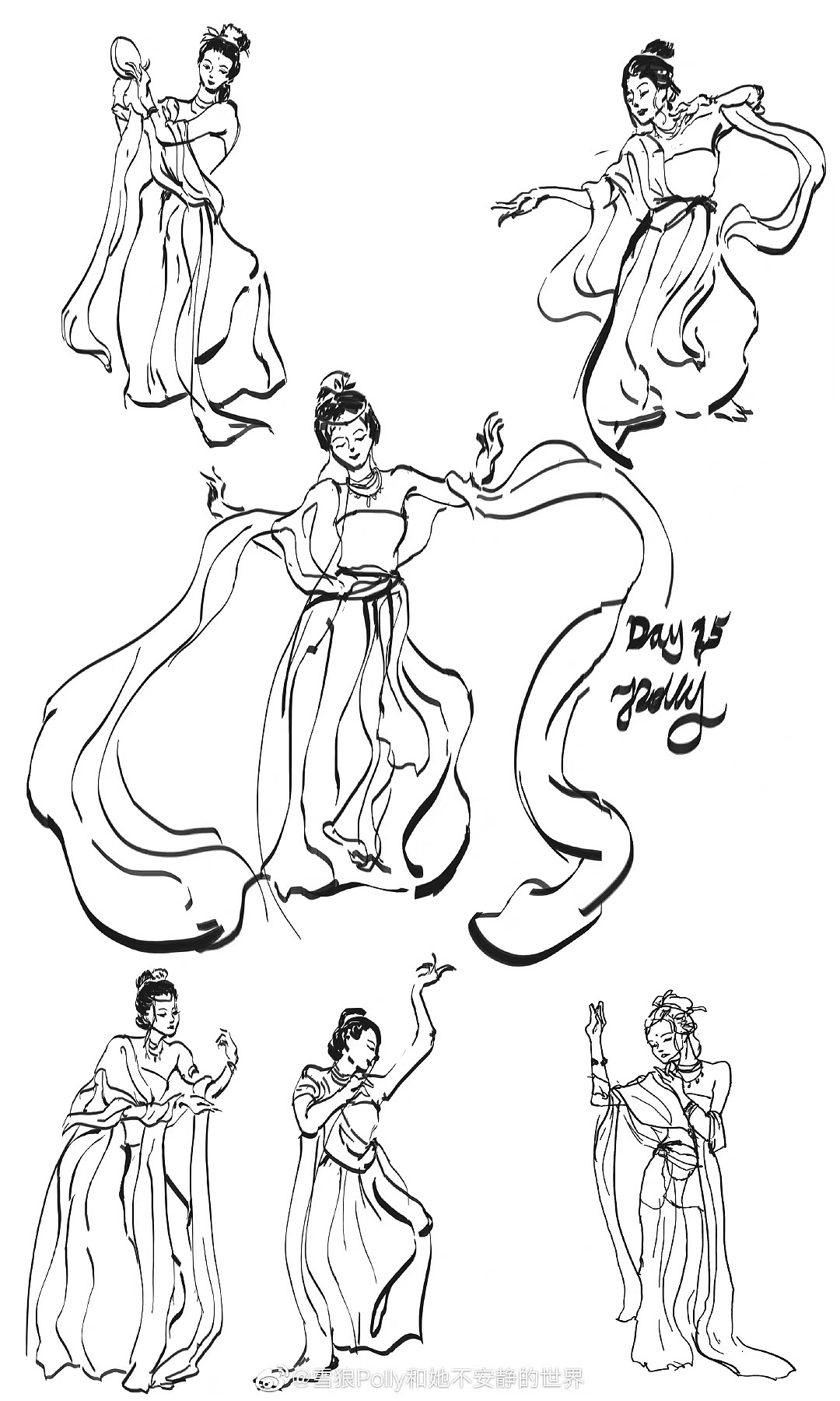 人物速写练习（图ZMjg4Nzc3NzU2） - 创作习作 - 站酷设计师傲雪幽狼_Polly原创素材 - 站酷ZCOOL