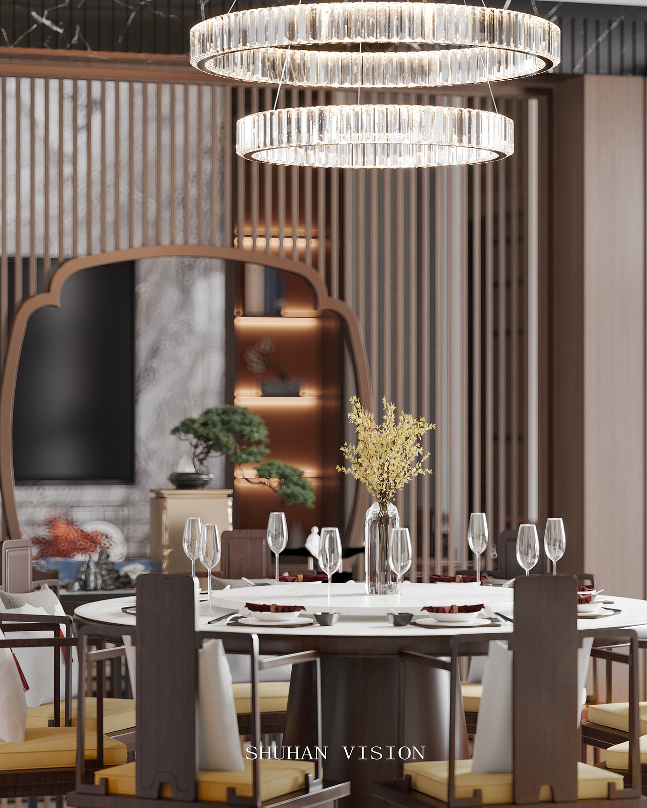 溪源.花园 新中式（图ZMjY4MzU1Mzcy） - 家装设计 - 站酷设计师一只兔子_原创素材 - 站酷ZCOOL