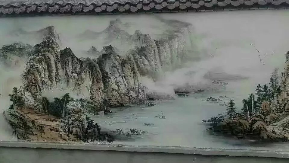 蜀绘壁画作品-乡村文化墙（图ZMTE3NTA2MTAw） - 建筑设计 - 站酷设计师蜀绘壁画原创素材 - 站酷ZCOOL
