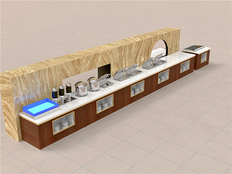 酒店折叠布菲车制作 布菲台模块定制设备|空间|家装设计|自助餐台布菲