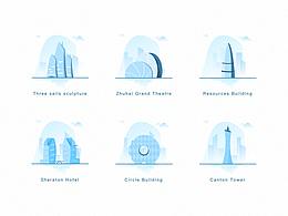 地標建筑圖標_廣東