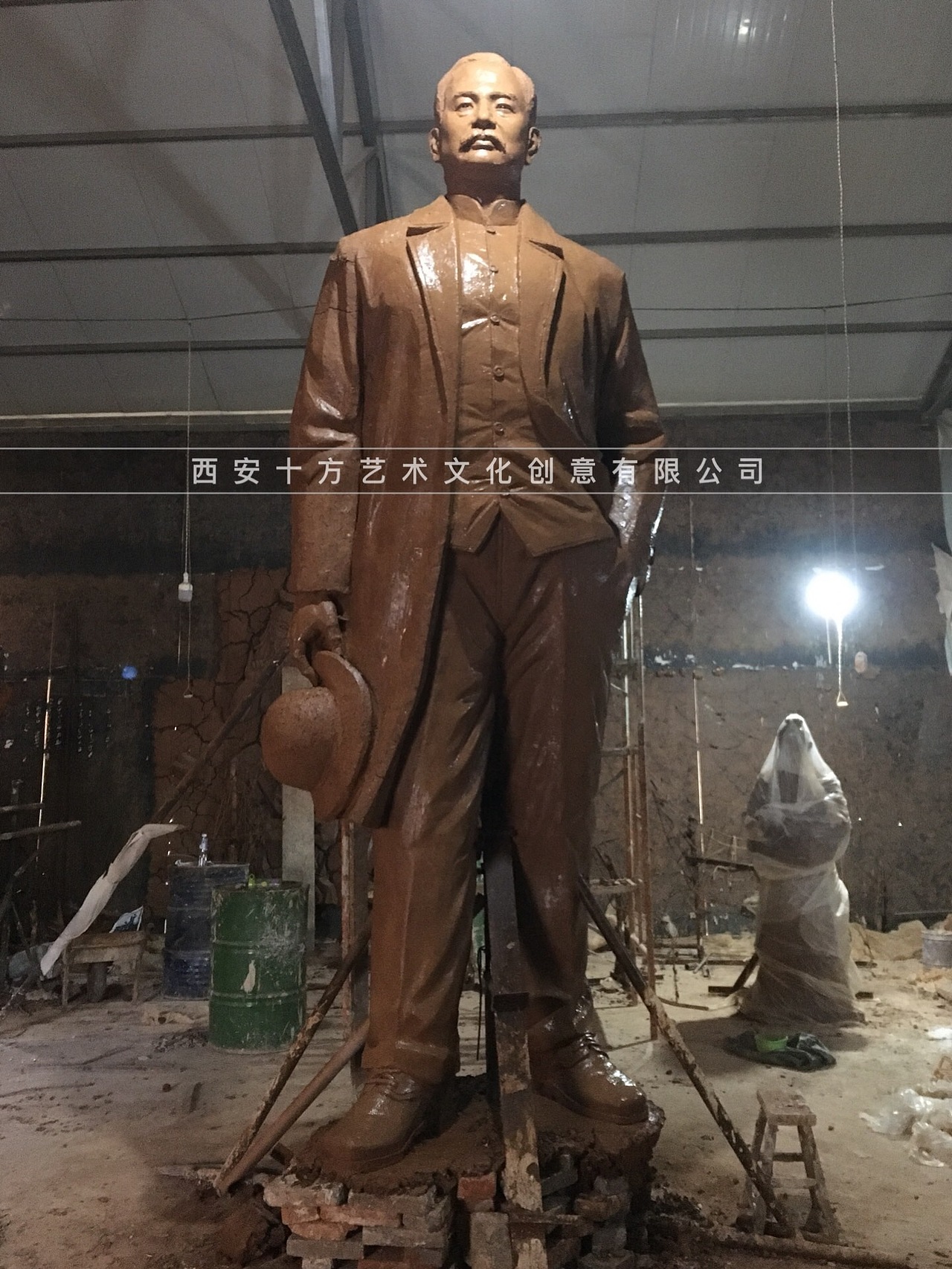 贵州交通大学詹天佑铸铜雕塑制作