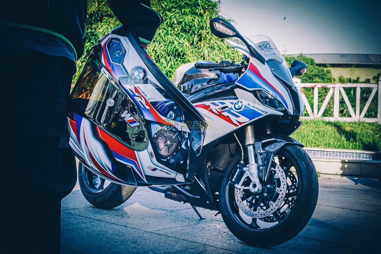头盔涂装|shoei x14 宝马摩托车机车 s1000rr m 涂装