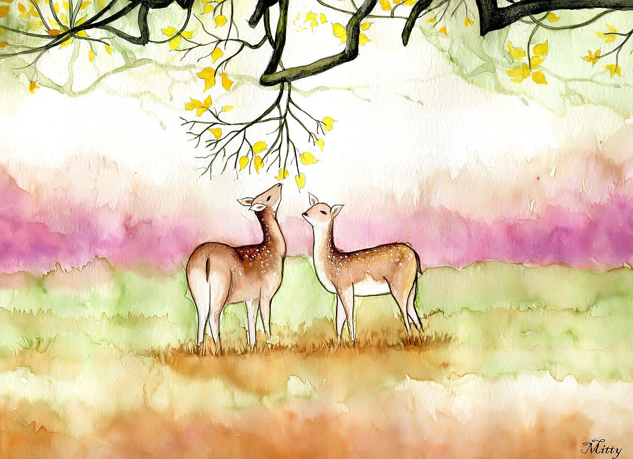 勇敢在路上意境风景画