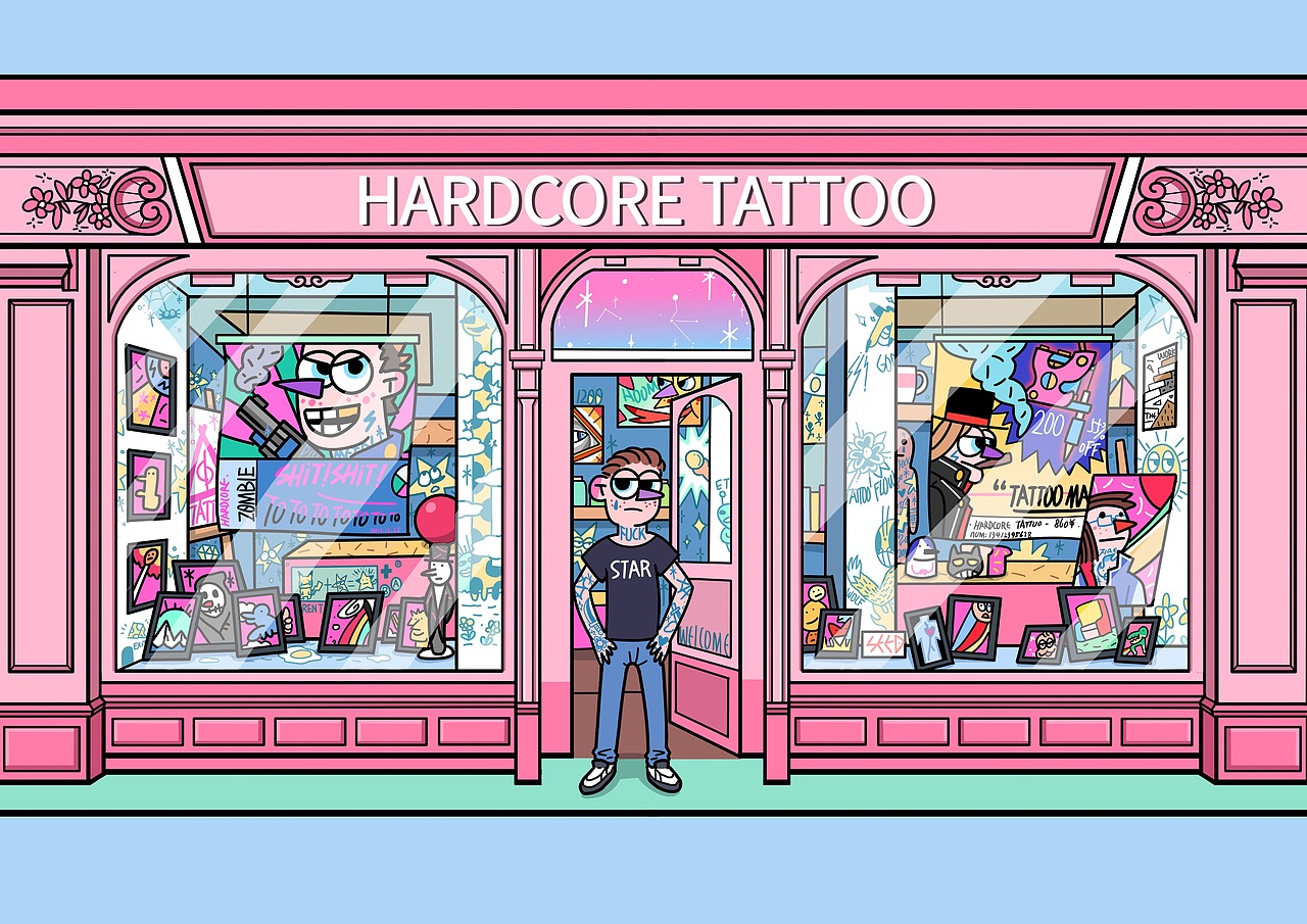 分享这两年形成的pink风格作品